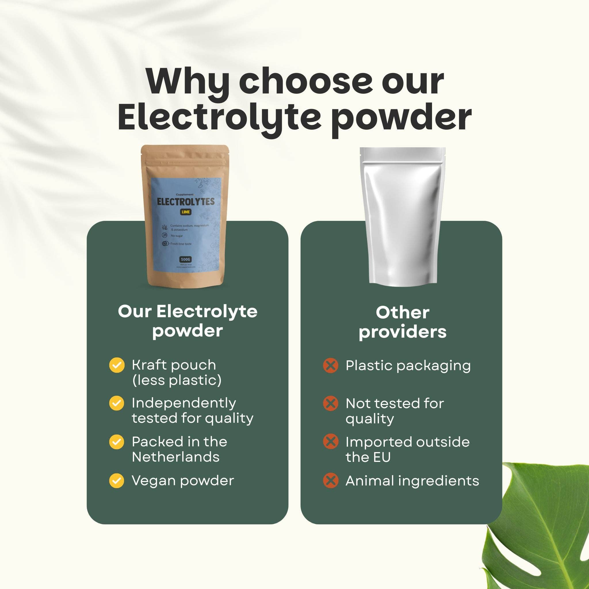 Cupplement b.v. – Bebida saudável em pó por atacado – Pó de Eletrólitos Lima Sem Açúcar 500 Gramas6