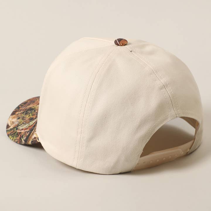 Fashion City - Wholesale Trucker Hat - Unisex - HONEY Lettering Embroidery Camo Two-Tone Cap12