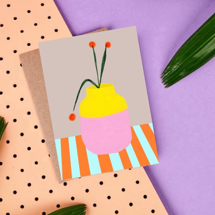 Ute Arnold / Hej.Ibiza - Wholesale Postcard Set - *Mio Vaso fresh* postcard