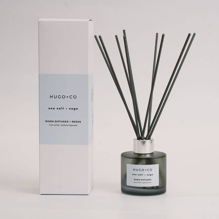 Sea Salt & Sage Reed Diffuser for wholesale by HUGO+CO