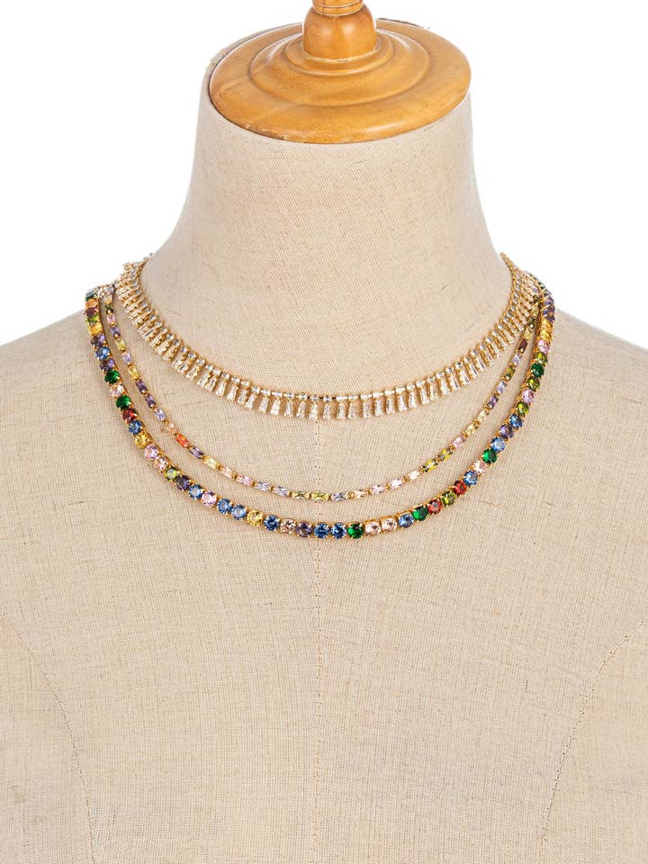 Conjunto de colar Everly CZ por atacado de Eye Candy Los Angeles