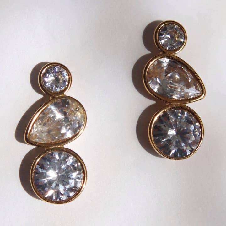 JESSA Jewelry - Wholesale Stud/Post Earrings - Simone Earring | Statement Earrings0