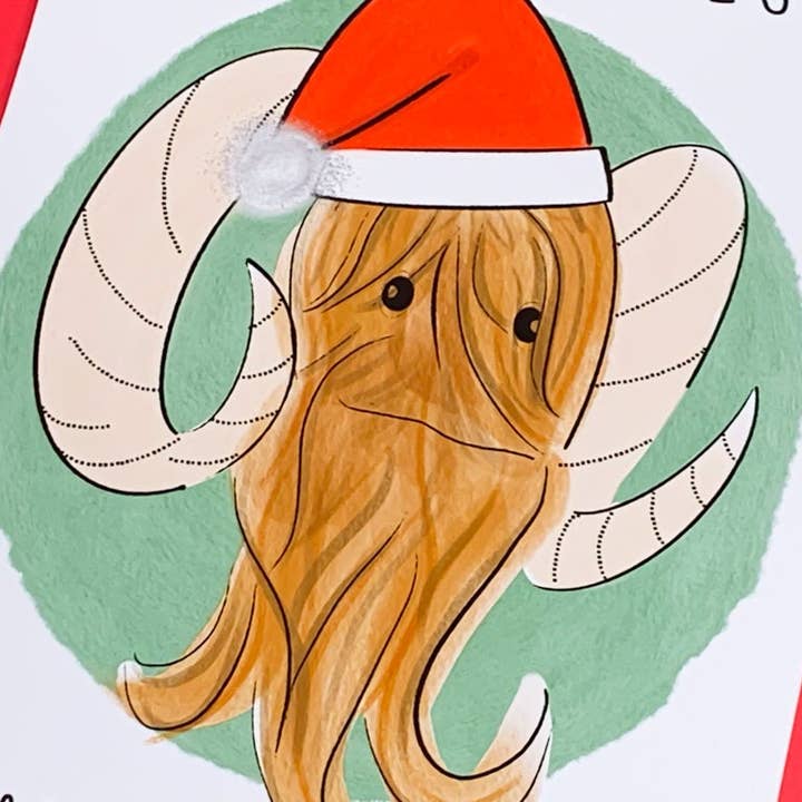 Stone Donut Design, LLC - Wholesale Christmas Card - Here Comes Bantha Clause Mandalorian-Inspired Card5