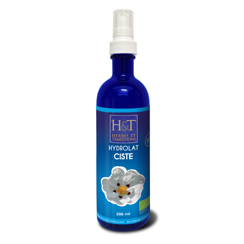 Ecohesens - Wholesale Face & Body Mist/Water - ORGANIC cistus floral water - 200 ml - Herbes & traditions0