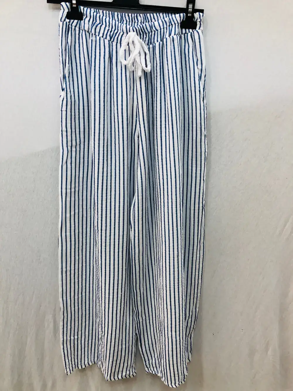 Mimi & Gogo - Wholesale Pants - Women's - Cotton gauze pants with stripes @906771_PaGazeRayure11