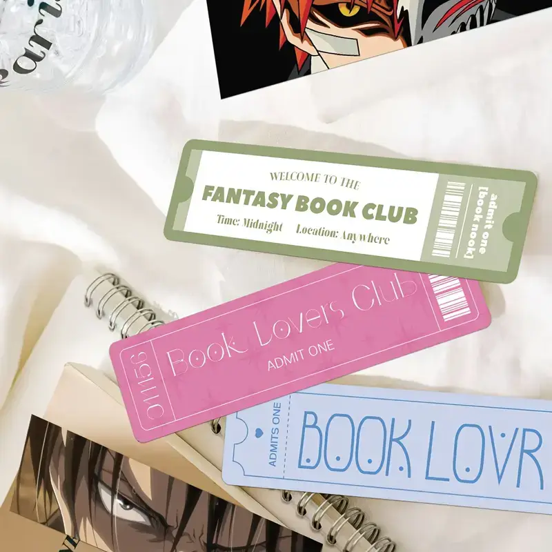 Magnifique Hearts - Wholesale Bladwijzer - Boekclub Ticket Boekenleggers | Literaire Boekenleggers Set1