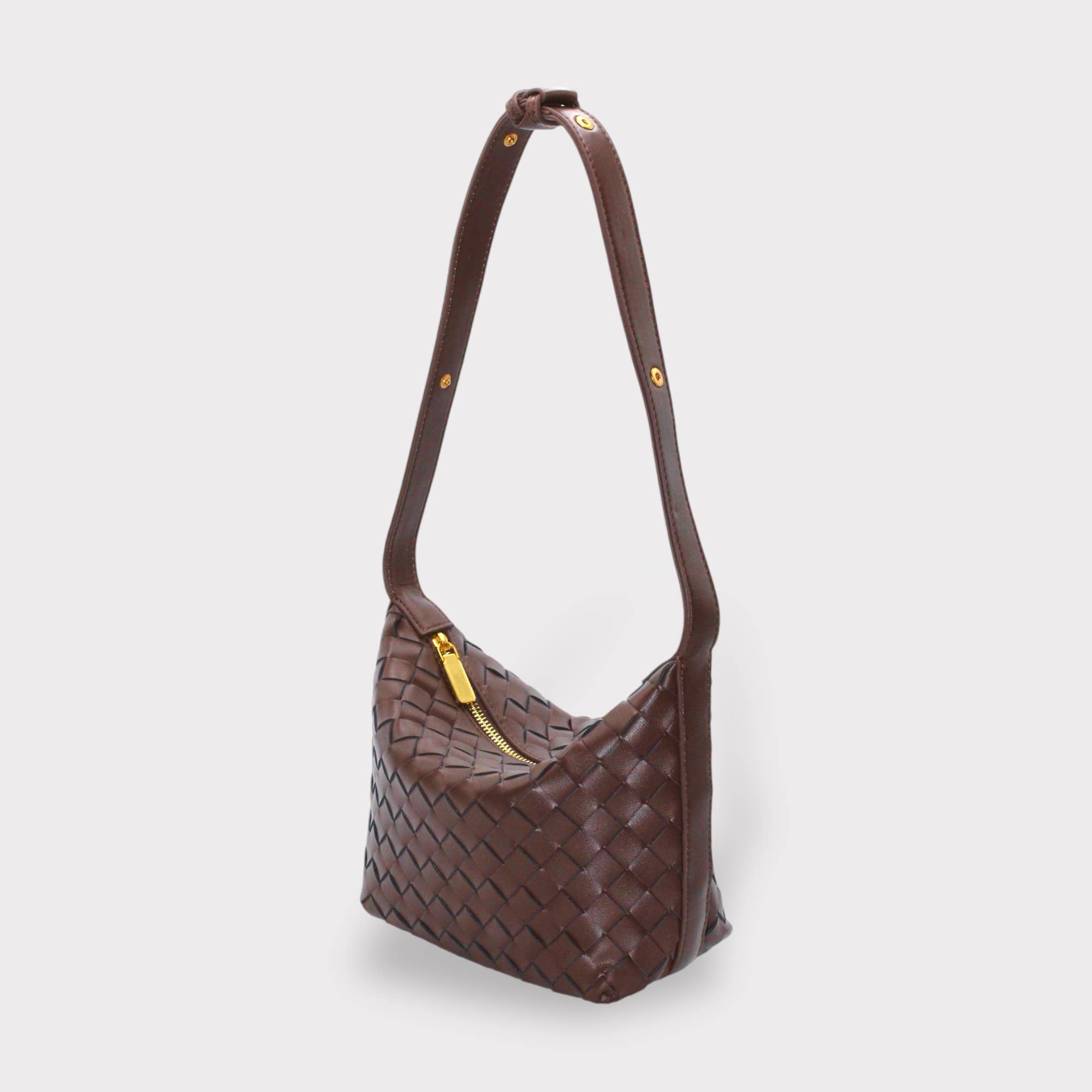 Sook Stainable - Wholesale Shoulder Bag - Women's - Genuine Leather Woven Style Boxed Pouch Bag14