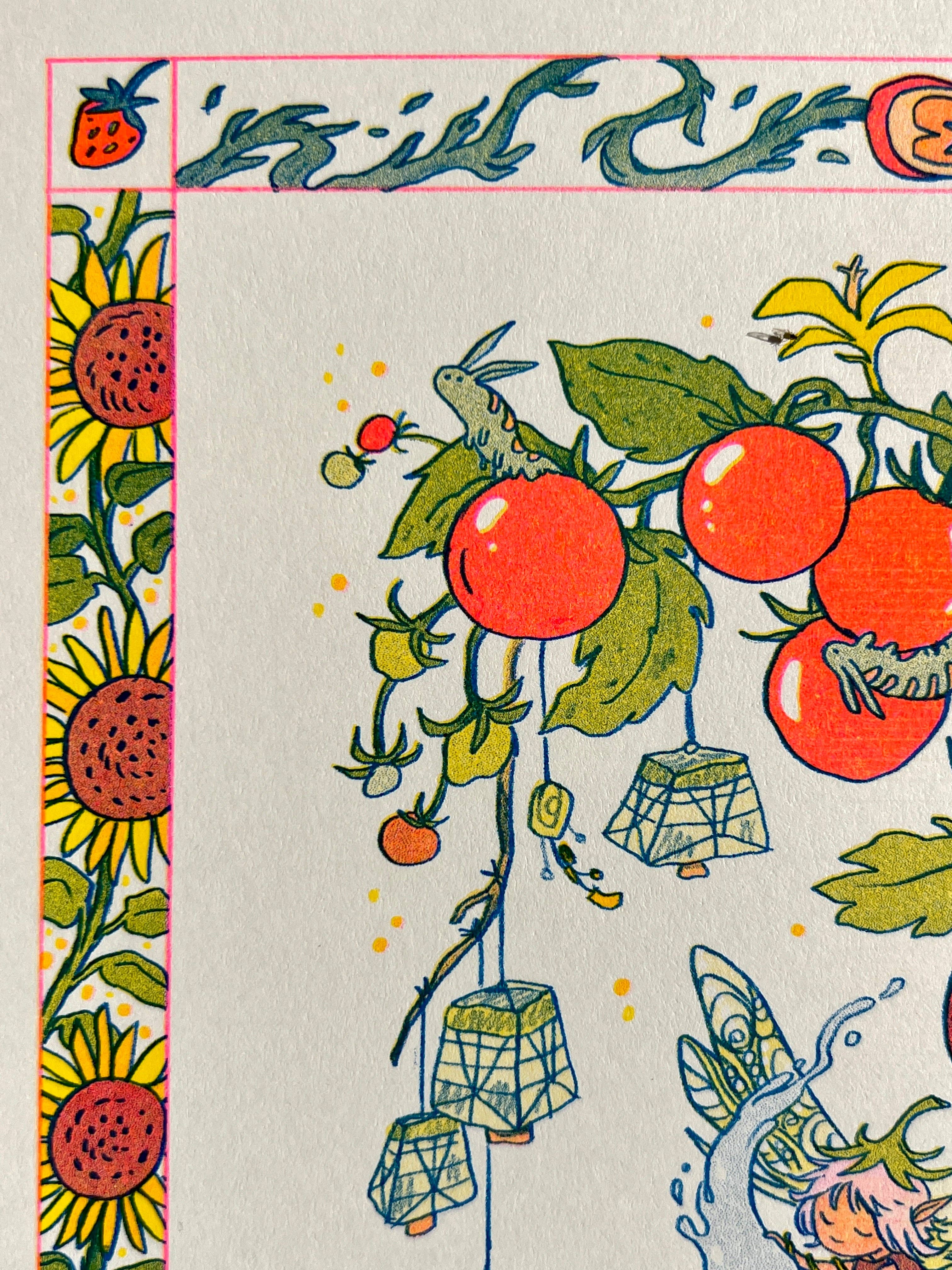 Natalie Andrewson - Vendita all'ingrosso Stampa artistica - Stampa Sunflower Fairy Riso13