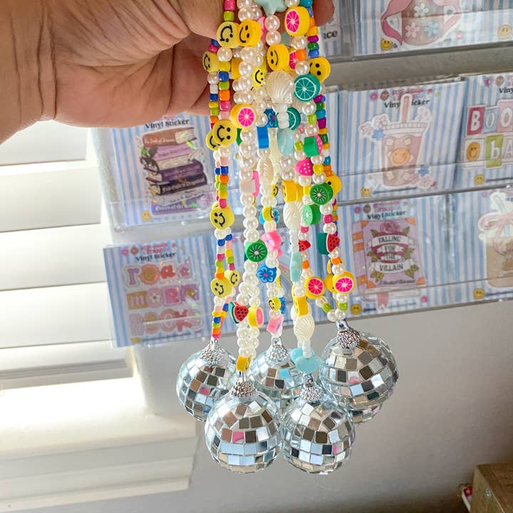 Sun Moon & Stars Co. - Wholesale Car Decorative Charm - Women's - Fruit Blossom Disco Ball Car Charm3