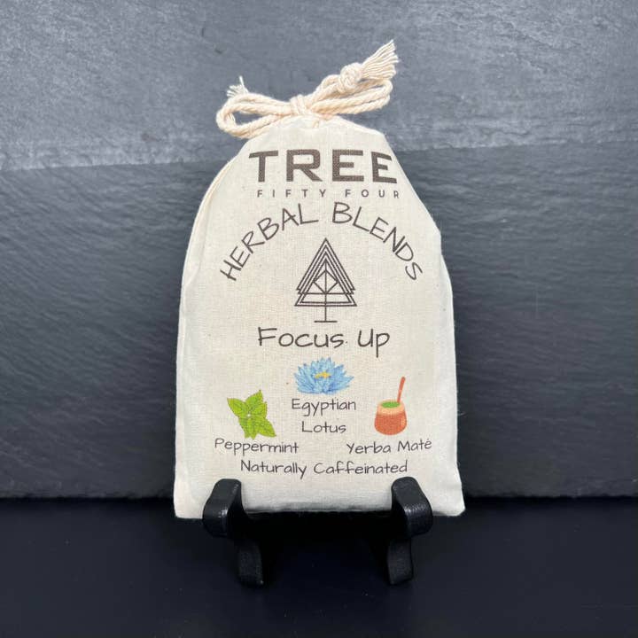 Focus Up Herbal Tea Blend 4-Pack Sachet Set | 4" x 6" for wholesale by Tree Fifty Four