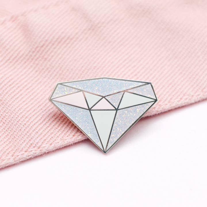 Alphabet Bags - Wholesale Lapel Pin/Button - Diamond - Gemstone Pin