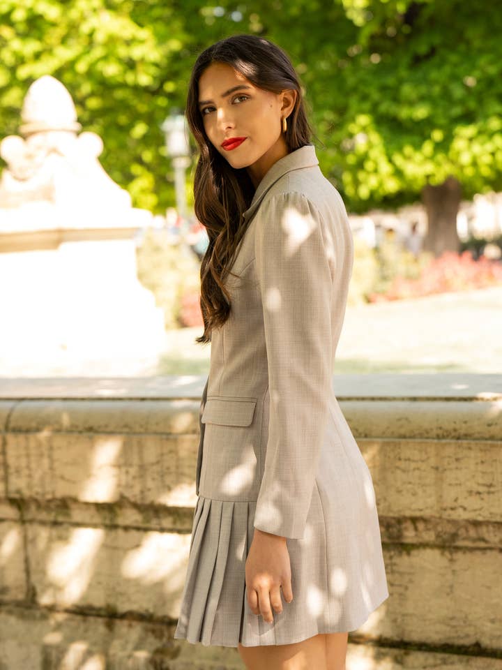 LULUMARY - Wholesale Dress - Women's - Blazer dress R1358