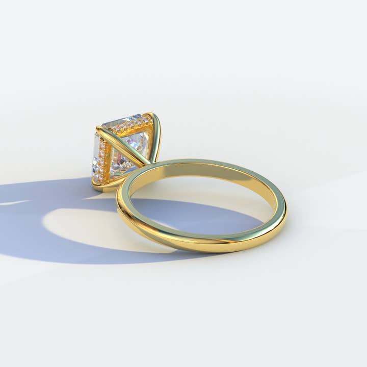 Mohana Jewels - Luxury - Wholesale Engagement ring - 2 Carat E/VVS Asscher Cut Hidden Halo Setting Lab Grown Diamond Ring - Stupefacente11