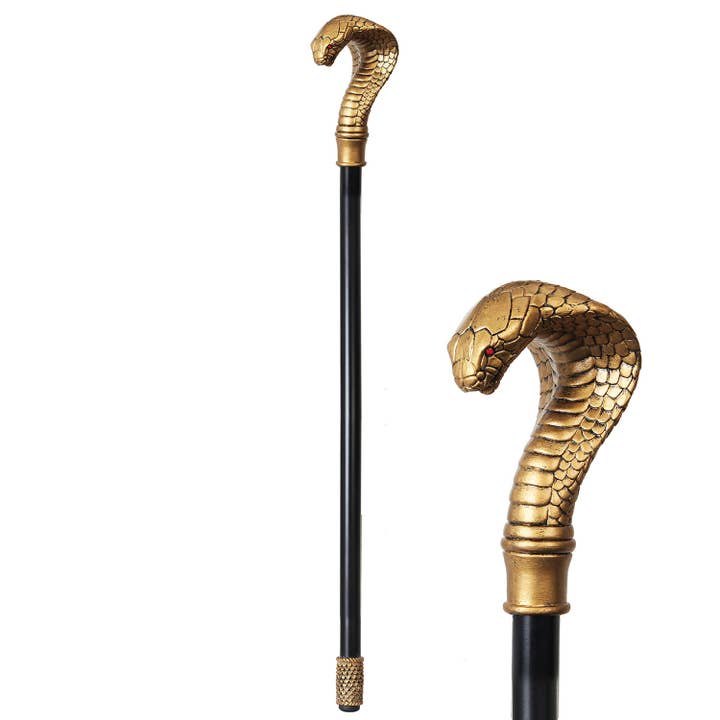 Pacific Trading – wholesale Decorative tabletop object – Decorative Costume Walking Cane - Cobra