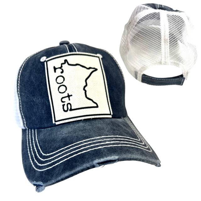 dkhandmade - Wholesale Trucker Hat - Unisex - MINNESOTA ROOTS | UNISEX HAT | DISTRESSED1