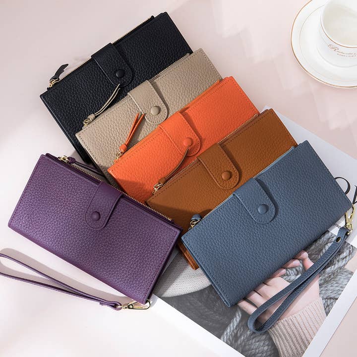 GENUINE LEATHER LONG STYLISH LARGE CAPACITY WALLET_CWAB3799 for wholesale by ACCITY