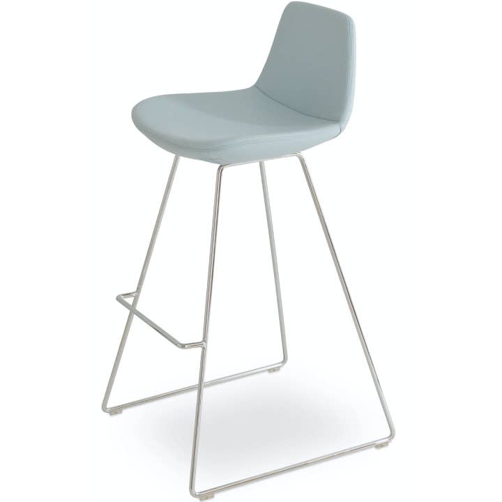 Tabourets de comptoir Pera Wire, bleu ciel pour la vente par Your Bar Stools