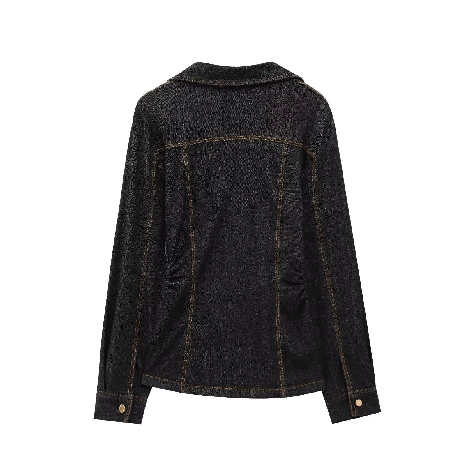 Marayn - Wholesale Top & Pant Set (NOT Loungewear) - Women's - Spring Denim Set Chic Womens Long Sleeve Outfit2