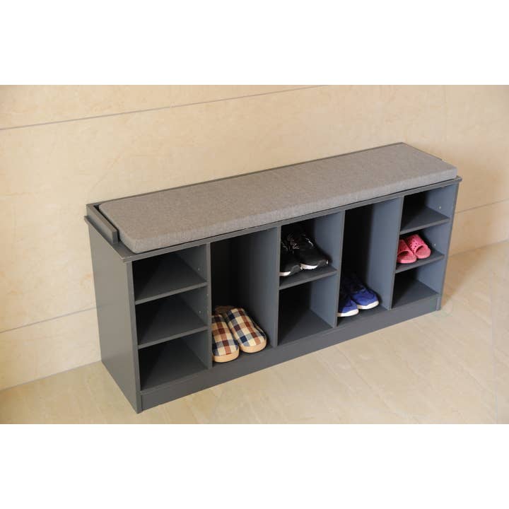 Quickway Imports – Großhandel Schuhregal – Aufbewahrungsbank für Schuhschrank aus Holz