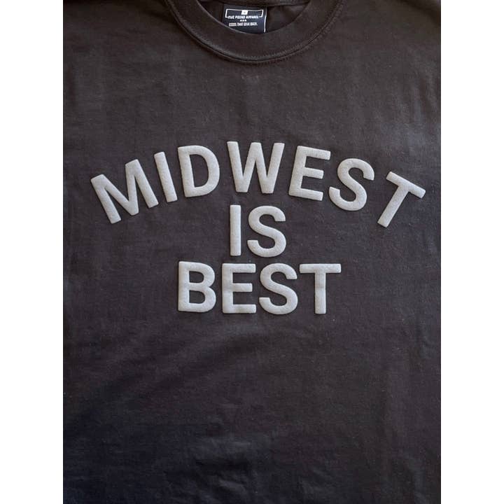 Midwest is Best Tee - Black for wholesale by 5 Pound Apparel