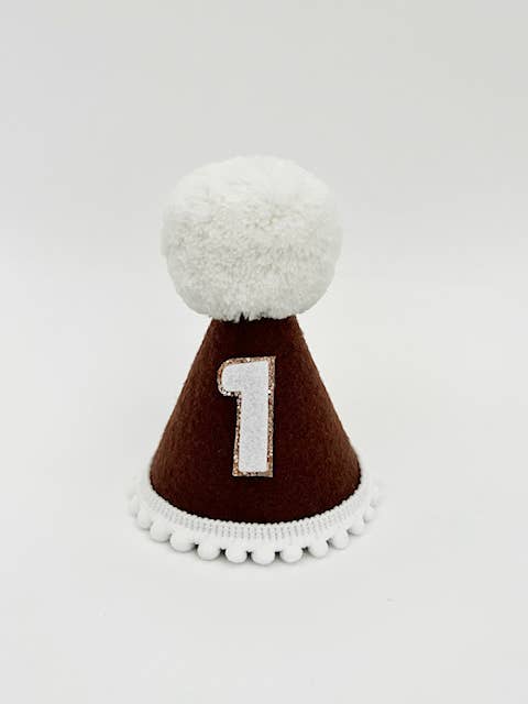 Dark Chocolate felt hat for wholesale by Nash and Willow