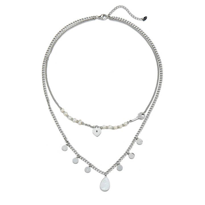Collier Urmila en acier inoxydable pour la vente par BELLE MISS