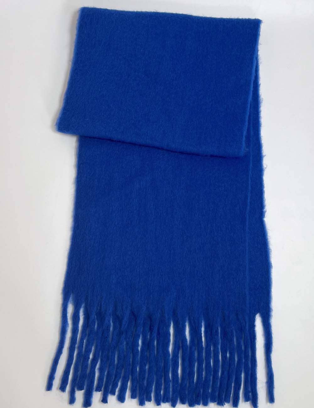 Sweetkama - Wholesale Sjaal - Dames - Dames effen kleur sjaal met franjes gebreide sjaal7