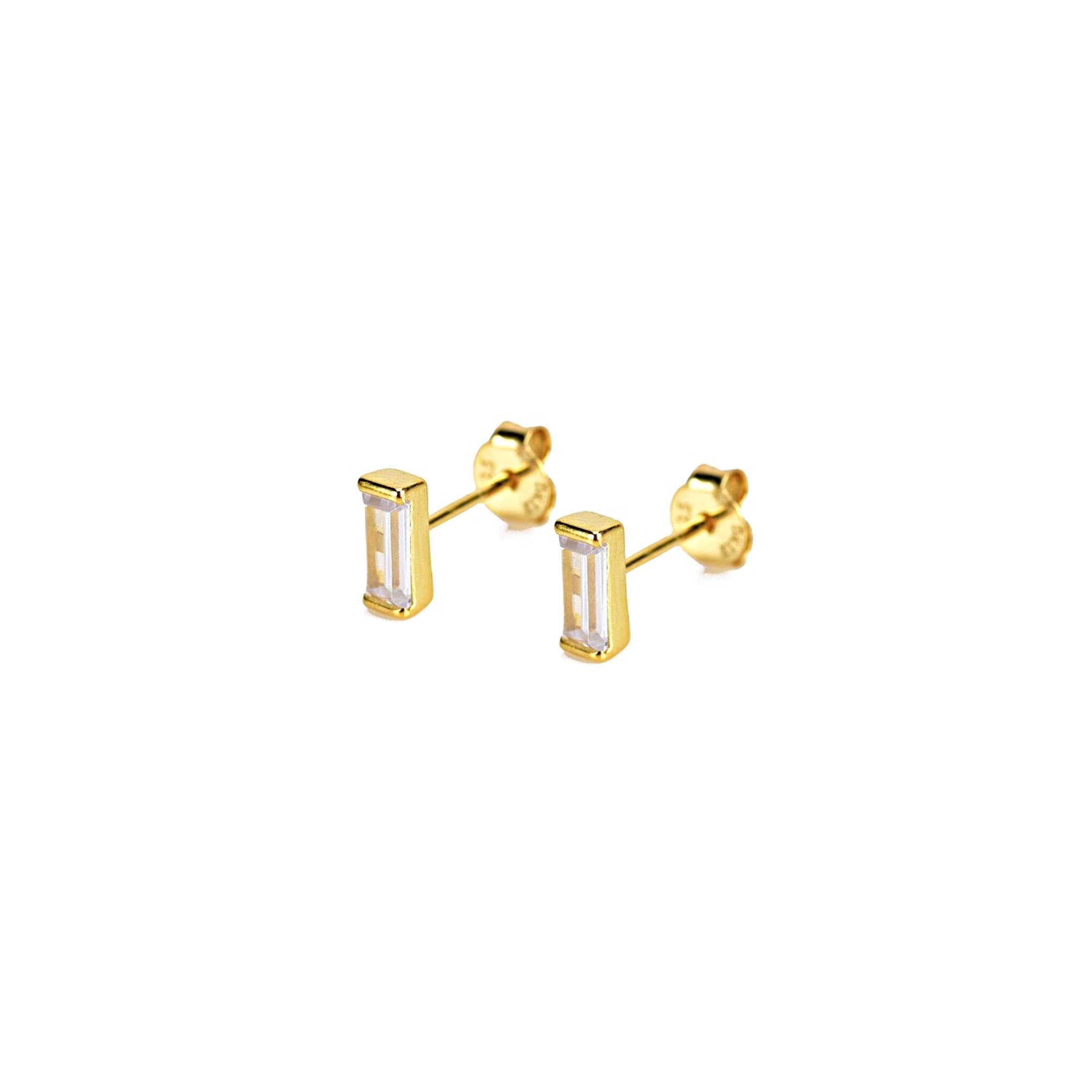 KIKICHIC - Wholesale Stud/Post Earrings - CZ Baguette Diamond Earrings