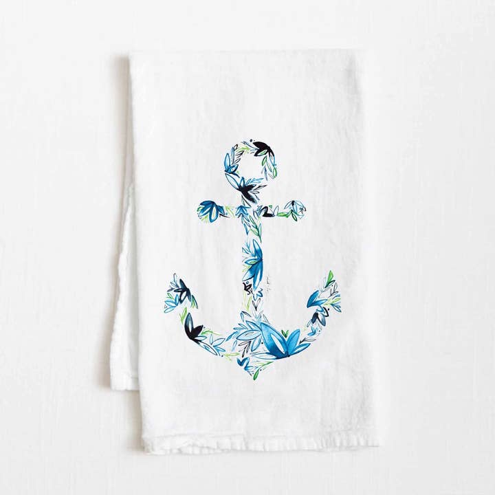 Anchor Flour Sack Tea Towel for wholesale by Amanda Klein Co.