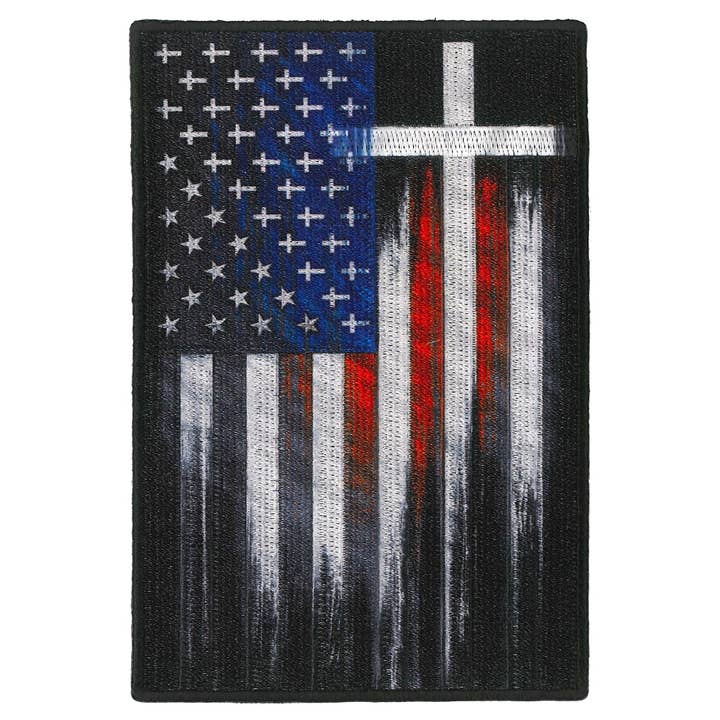 MULTI PATCH FLAG CROSSES 4.5" for wholesale on Faire