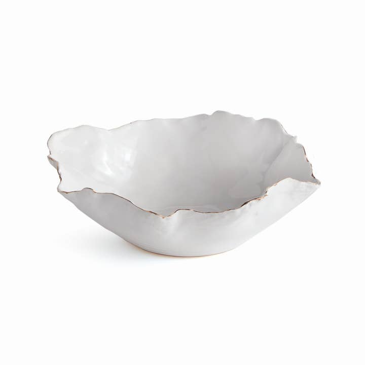 White Maribella Gold Gilt Edge Decorative Tray Small for wholesale on Faire