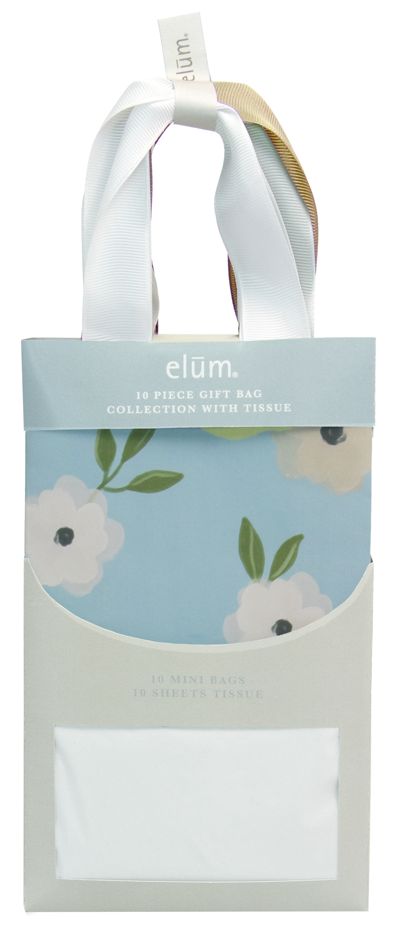 Elum Designs - Wholesale Gift Bag Set/Pack - GB, Big Blooms, 10 Piece Gift Bag Tissue - Gift Bag1