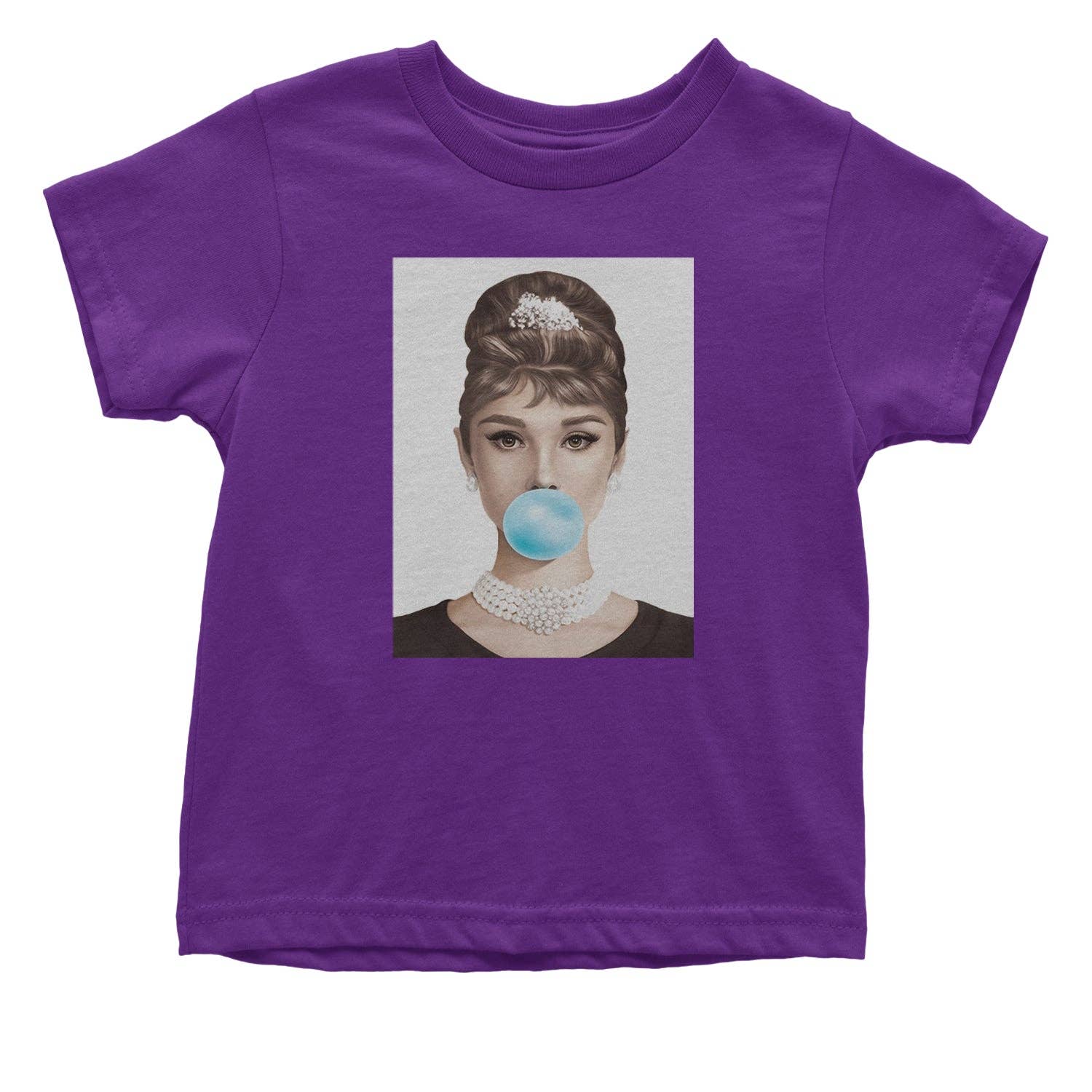 Expression Tees - Vente Body (sans pieds) – bébé - Barboteuse une pièce et t-shirt pour tout-petit Audrey Hepburn Chewing Bubble Gum American Icone16