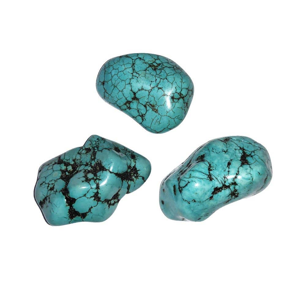 France Mineraux - Wholesale Spiritual Stone/Crystal - Stabilized Turquoise Rolled Stone0