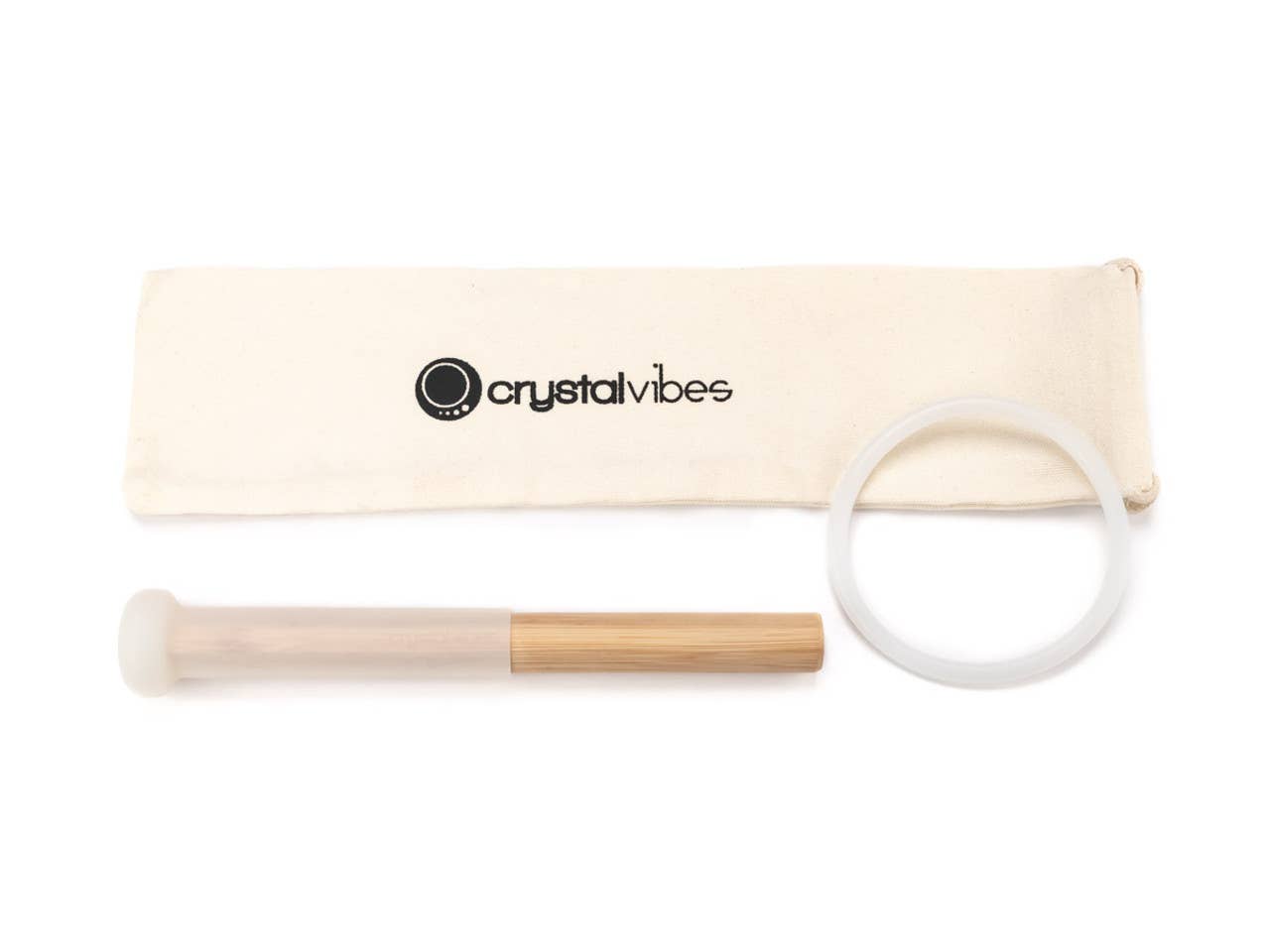 HK Higher Knowing - Vente Accessoire de méditation - Bol chantant en cristal dépoli 8" A Note 432Hz Perfect Pitch3