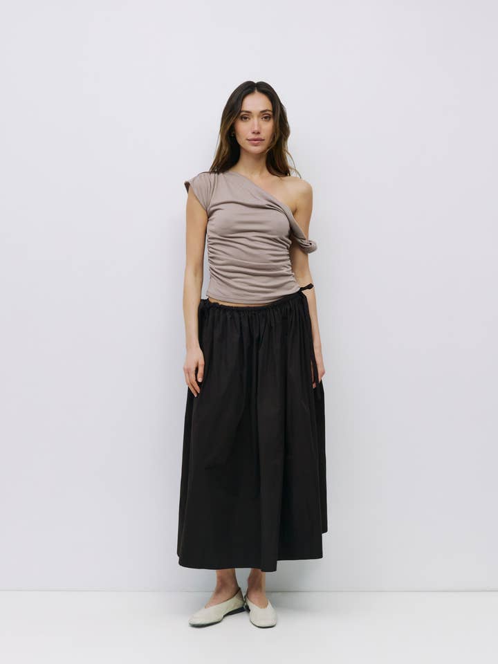 All Row - Wholesale Knit Top - Women's - The Itria Top | Twist Shoulder Knit Top