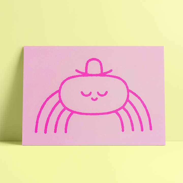 Risograftryk af en edderkopven (A4 29 x 21 cm) for engroshandel hos hello vonnie