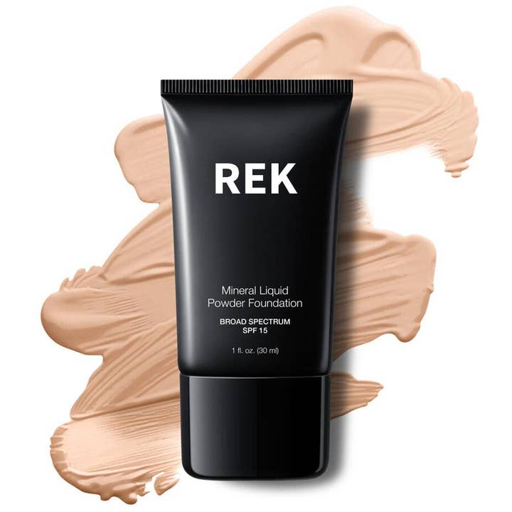 Mineral Liquid Powder Foundation with SPF 15 | REK Cosmetics — Multiple Shades for wholesale by REK Cosmetics