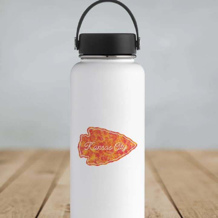 Stellar Gifts & Goods Wholesale - Wholesale Sticker - Kansas City Football Arrowhead Waterproof Vinyl Sticker