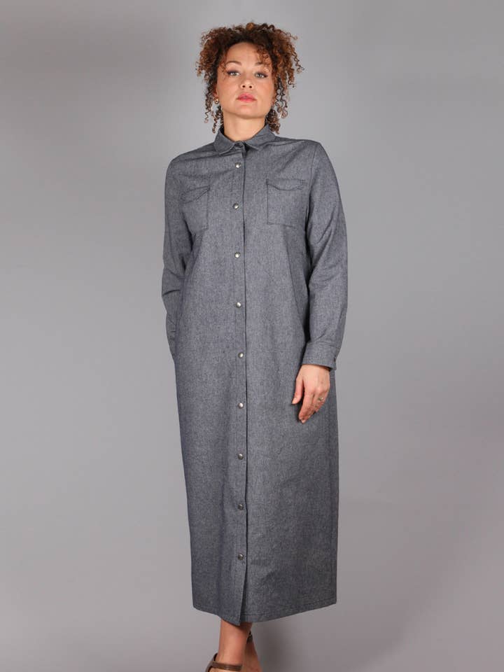 gerecyclede lange blouse for wholesale by Judith van Vliet