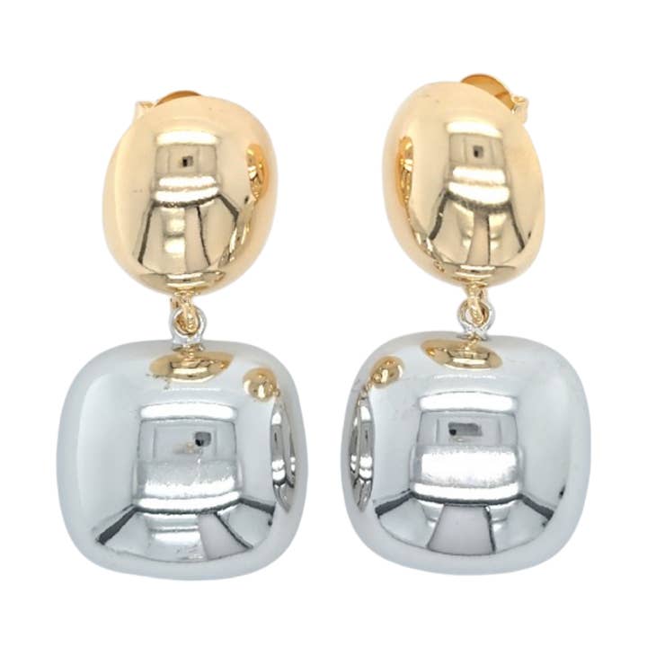 Rectangle Dangle Modern Design Vintage Smooth Earrings for wholesale by Lacosta Jewelry Corp