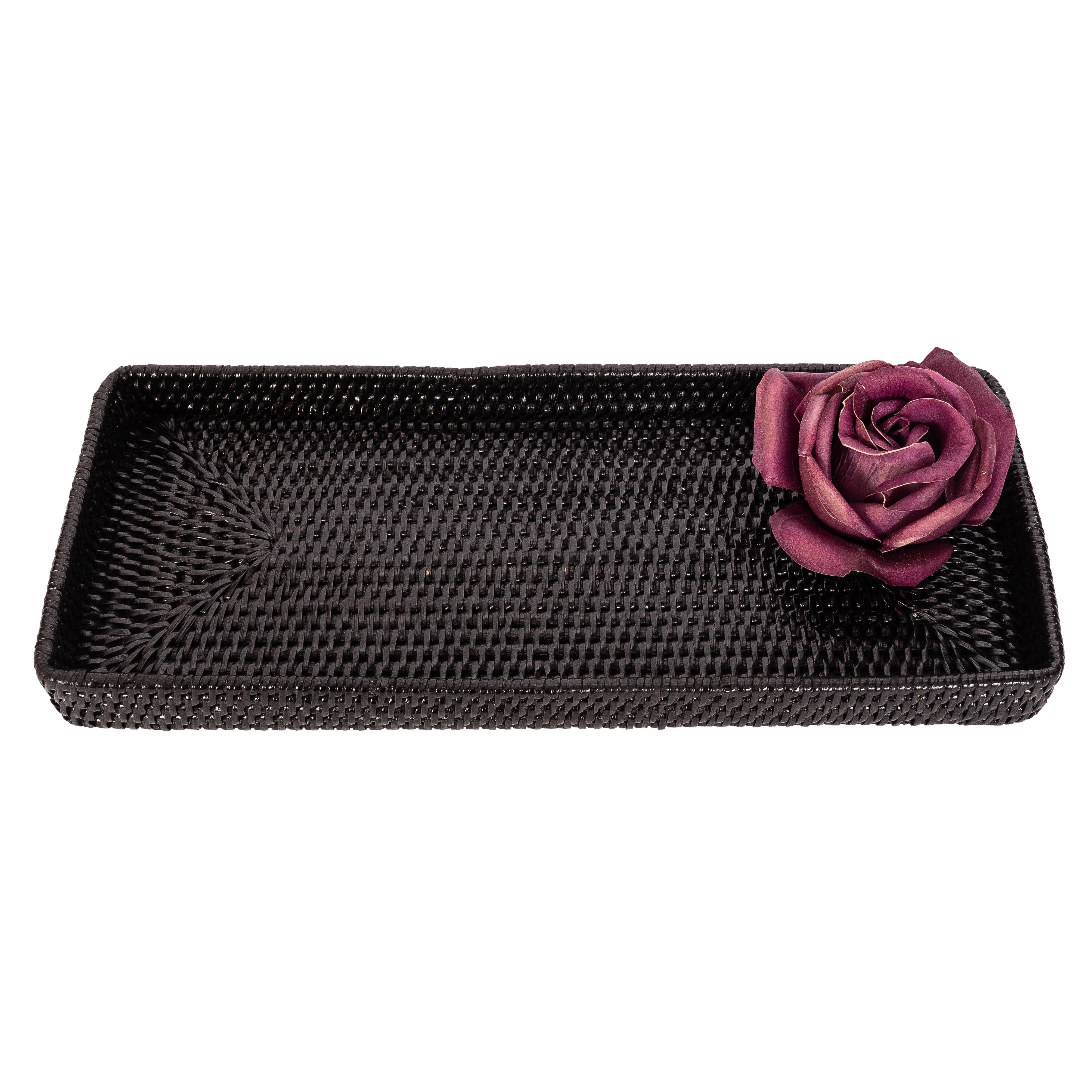 Artifacts Trading Company - Wholesale Decorative Tray - Rattan Rectangular Vanity Tray1
