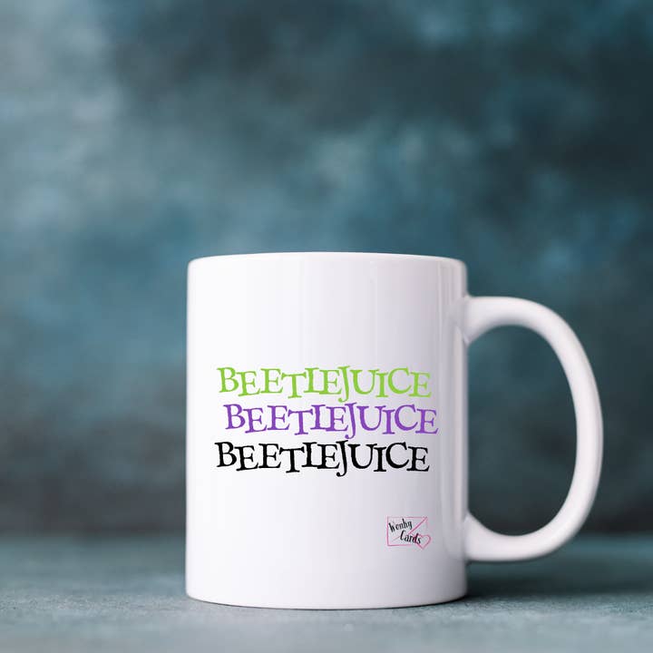 Beetlejuice Beetlejuice Beetlejuice - Mugg för wholesale av Wonky Cards