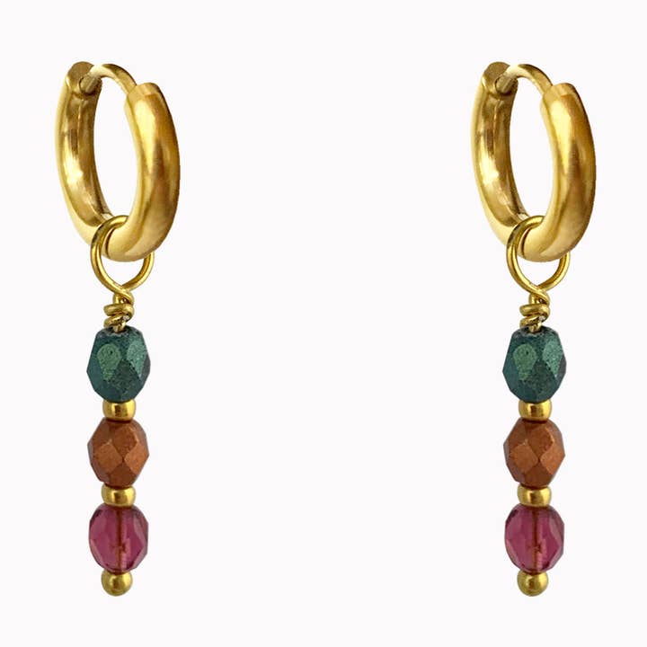 Brincos em Ouro Outono por atacado de Don' aparte