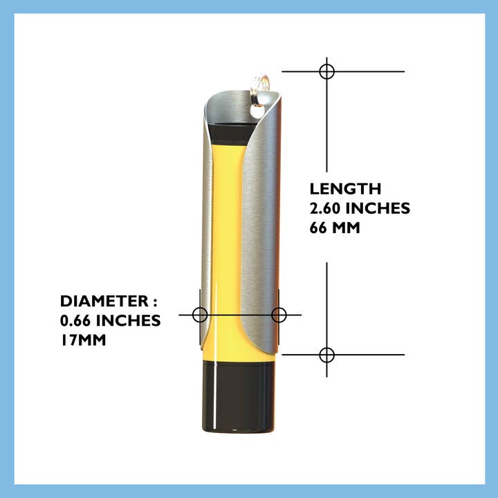 Tallac House - Wholesale Lip Balm Case/Holder - Lip Balm Keychain Holder: Stainless with Dial Protection9