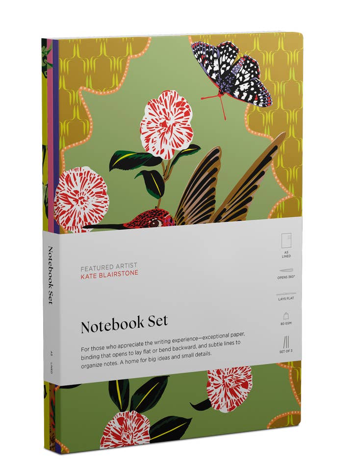 Kate Blairstone Notebook Set for wholesale by Pomegranate