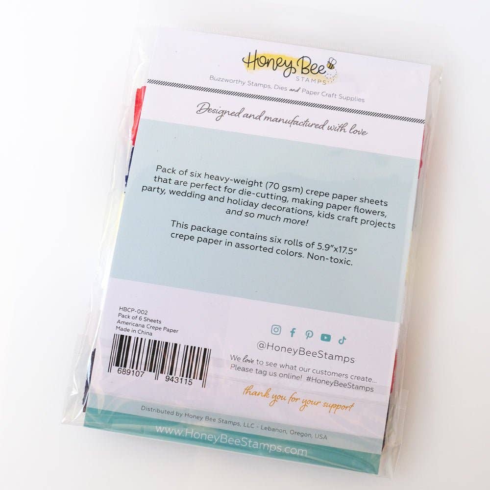 Honey Bee Stamps – Großhandel Bastelzubehör – Honigbiene Schweres Krepppapier - Americana - Auslaufend2