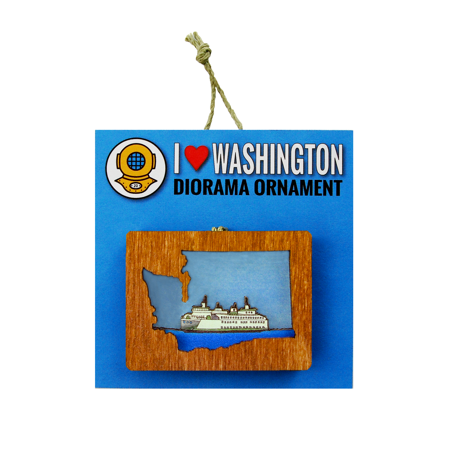 20 Leagues - Wholesale Ornament - Washington Ferry Ornament or Magnet0