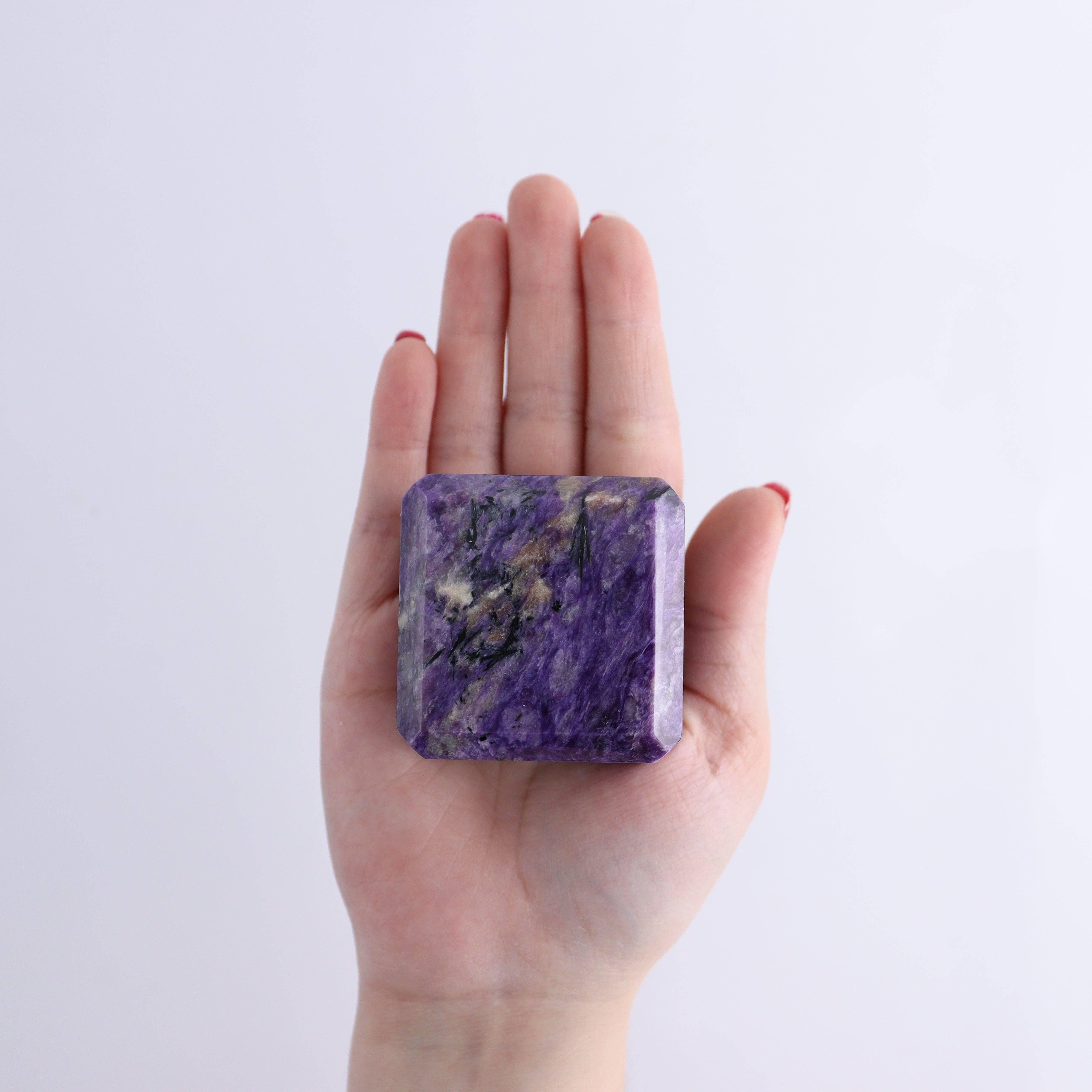 Mi Esperanza Minerals - Wholesale Spiritual Stone/Crystal - Charoite Cubes Set of 43