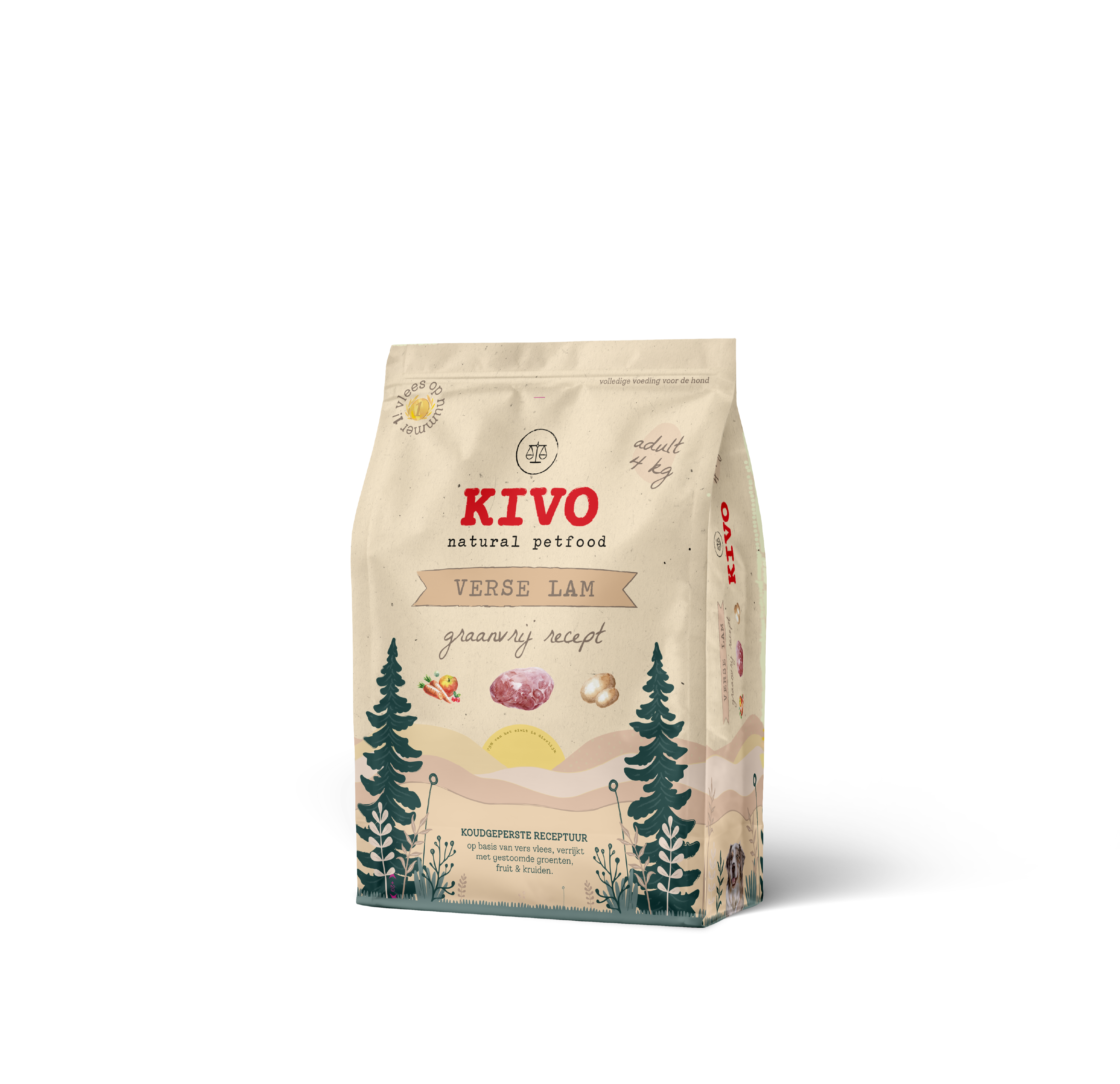 Kivo Petfood - Vente Nourriture – chien - Agneau frais - pressé à froid - sans céréales0